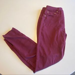 Maroon/ Burgundy Aeropostale Skinny Jeans